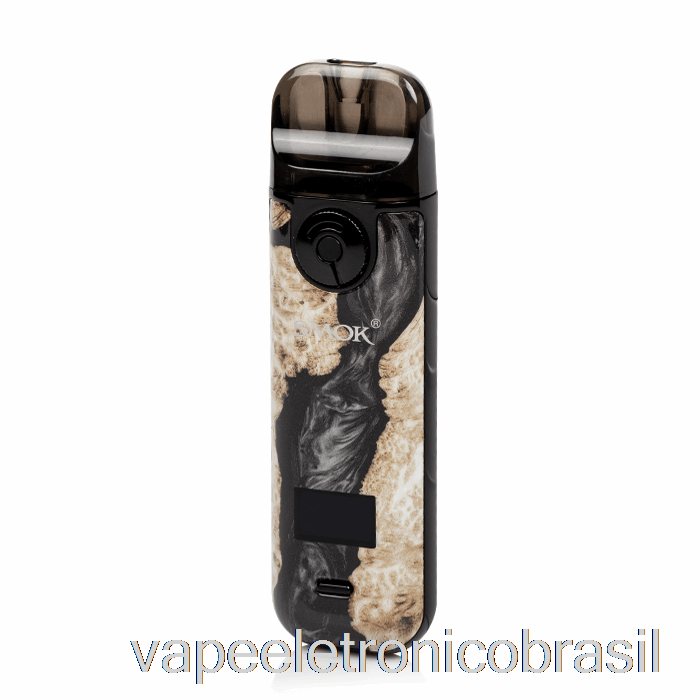 Vape Eletrônico Smok Novo 4 25w Pod Kit Preto Madeira Estabilizadora